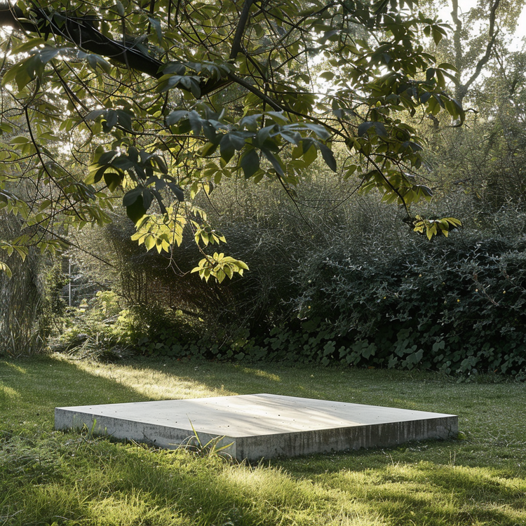 How to build a concrete shed base