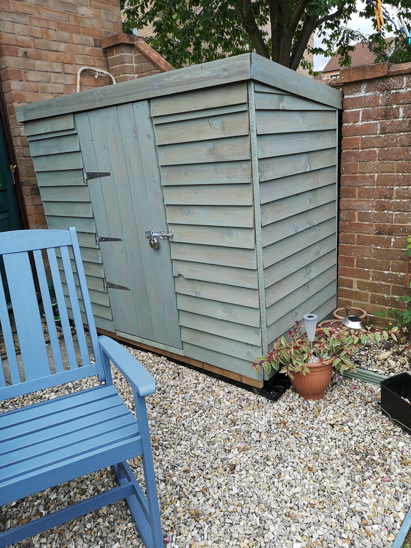 Chargez l'image dans la visionneuse de la galerie, Garden store on a levelled garden shed base kit
