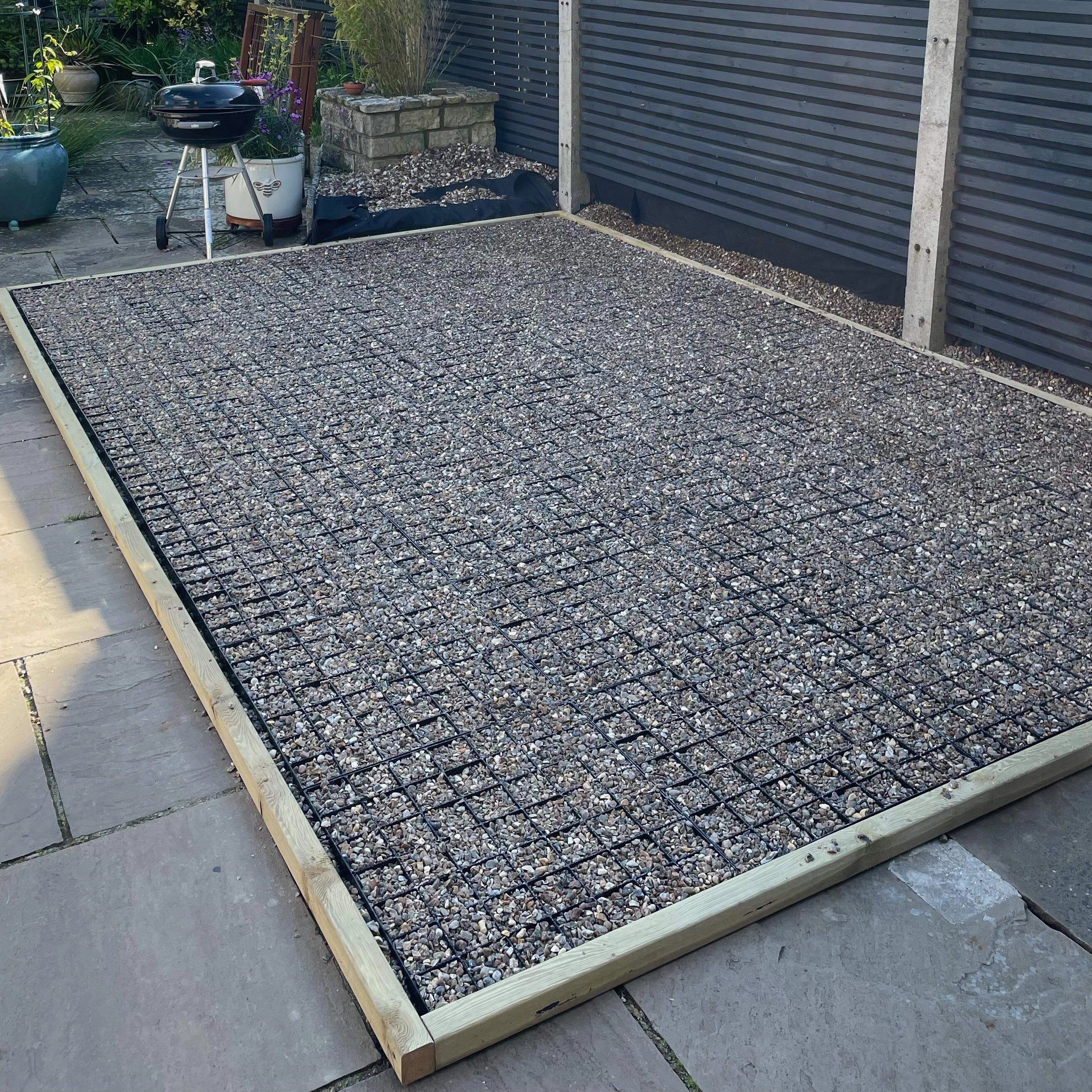 Grilles de base d'abri en plastique
